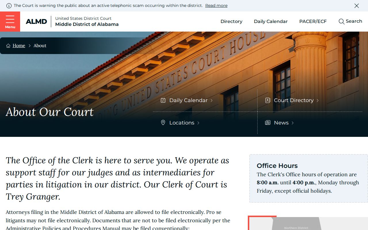 Houston County Circuit Court Middle District divisional information